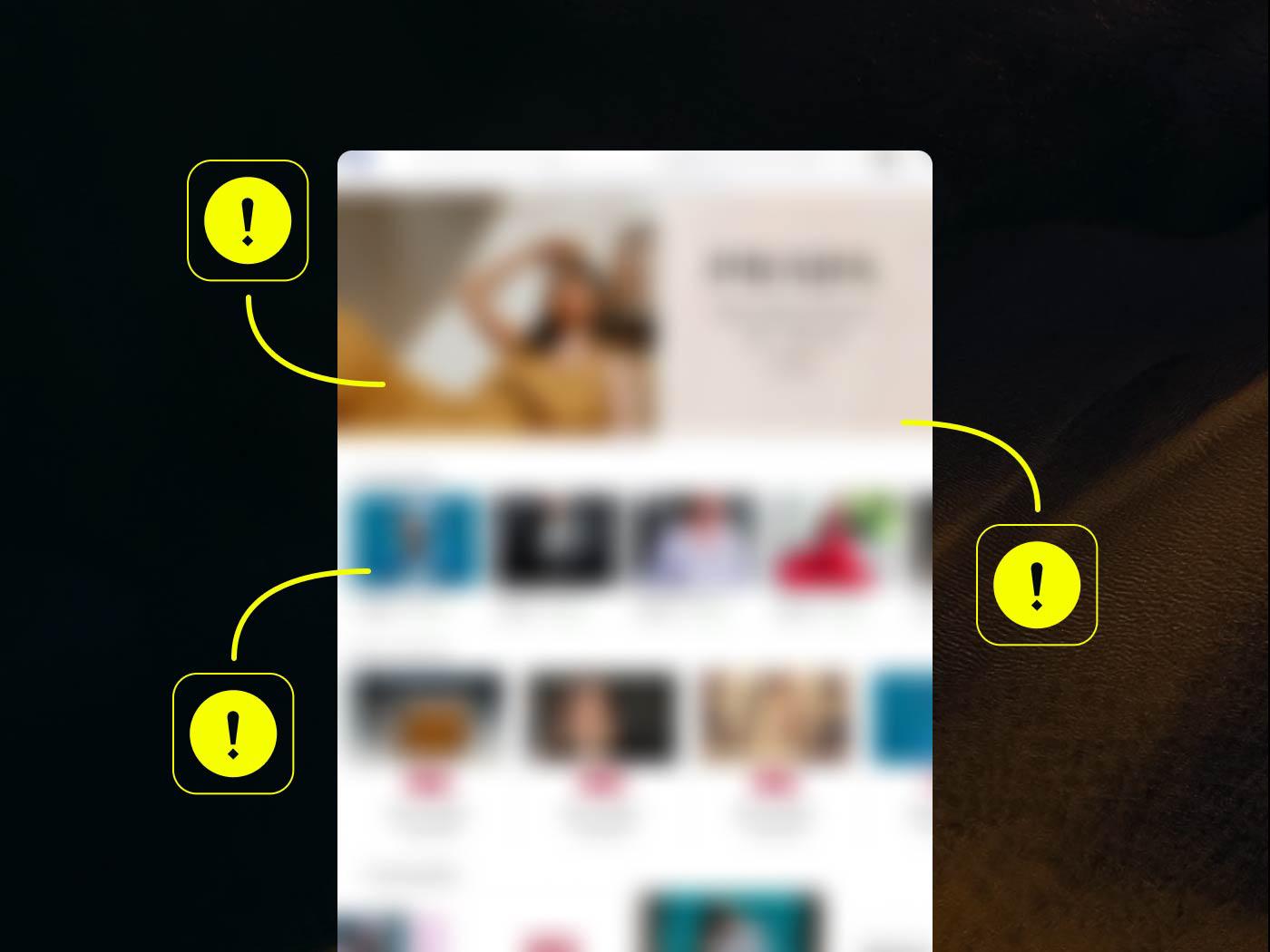 Online store problem areas