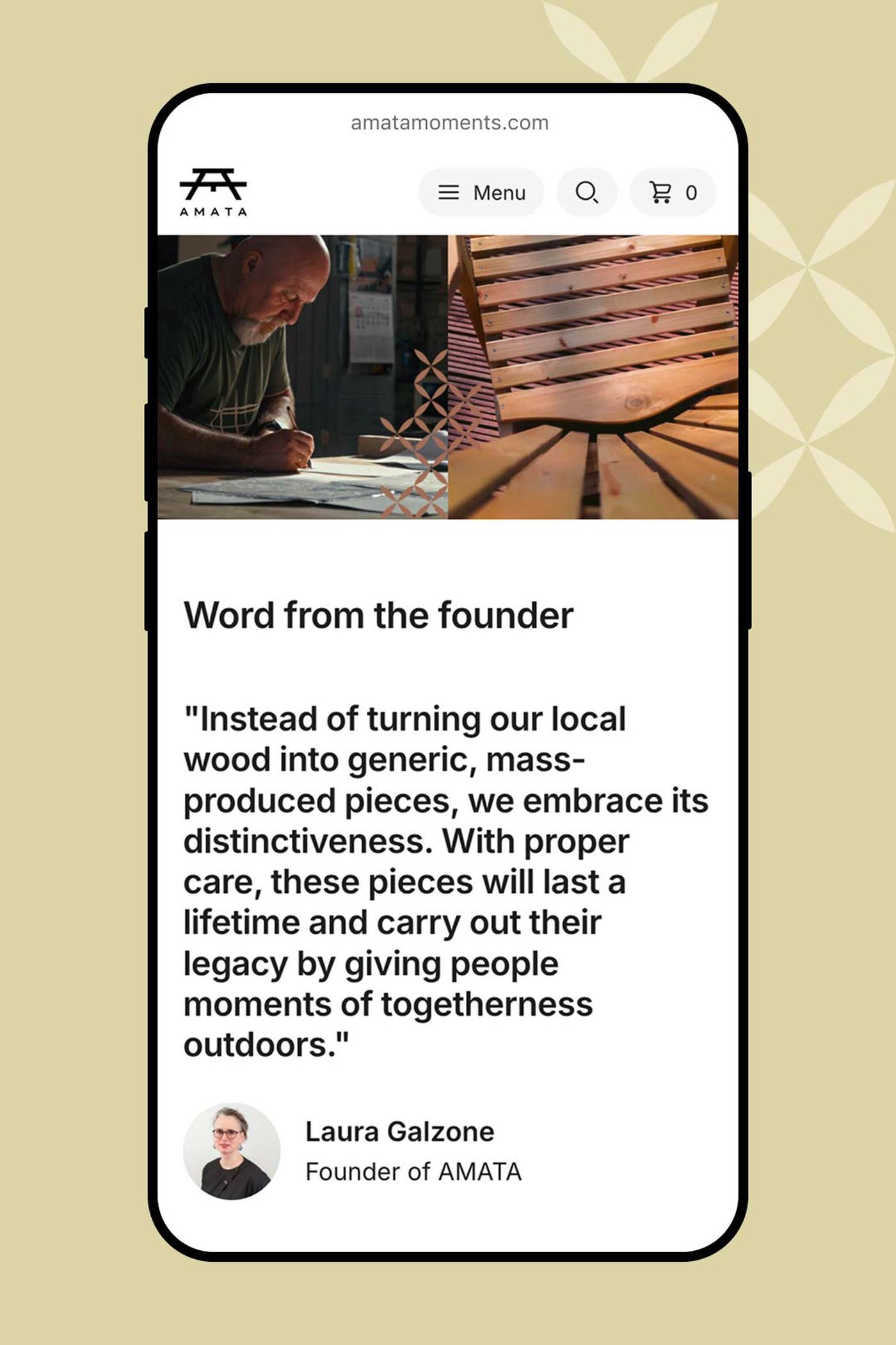 Amata mobile founder quote