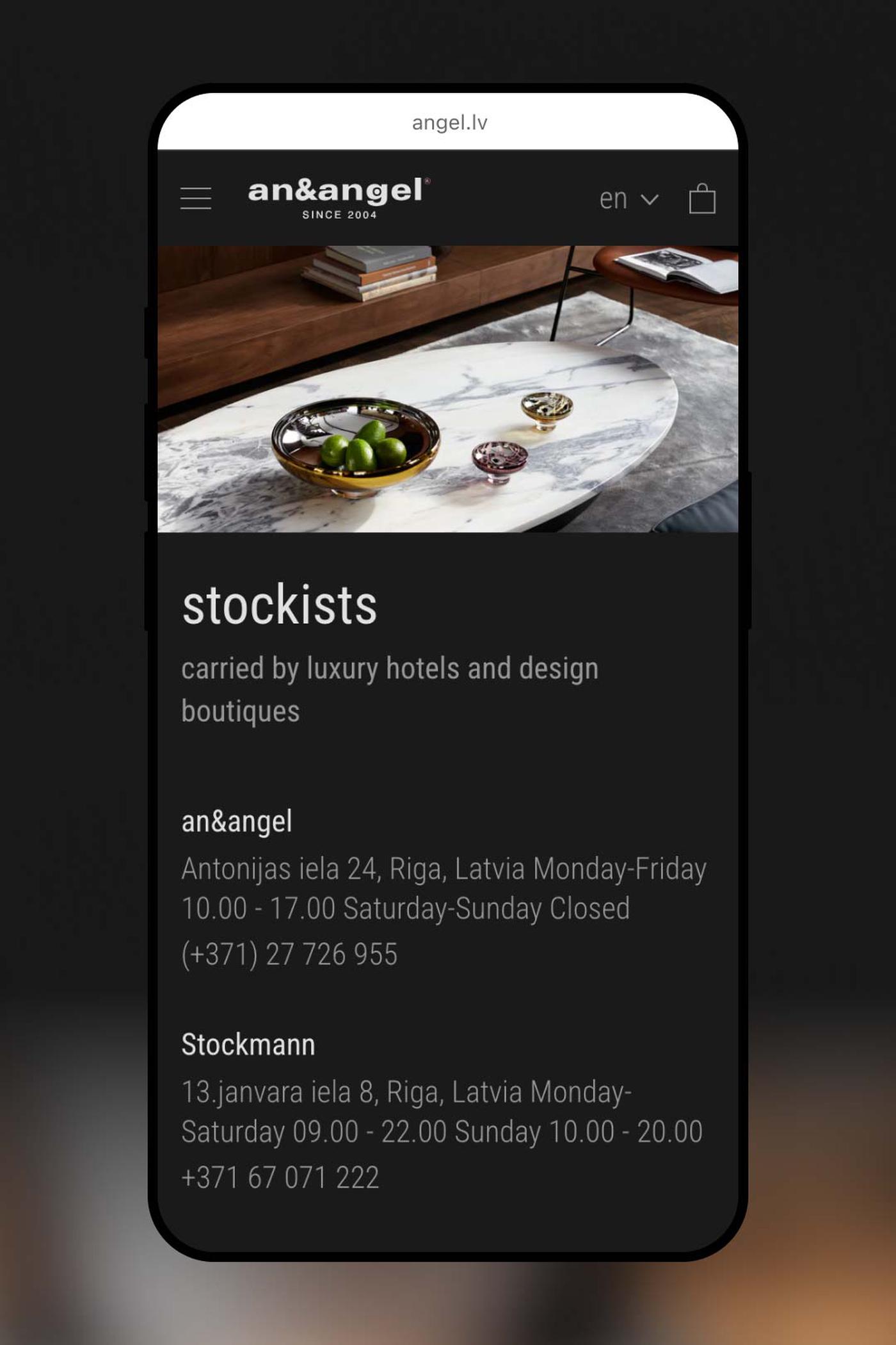 Angel mobile stockists