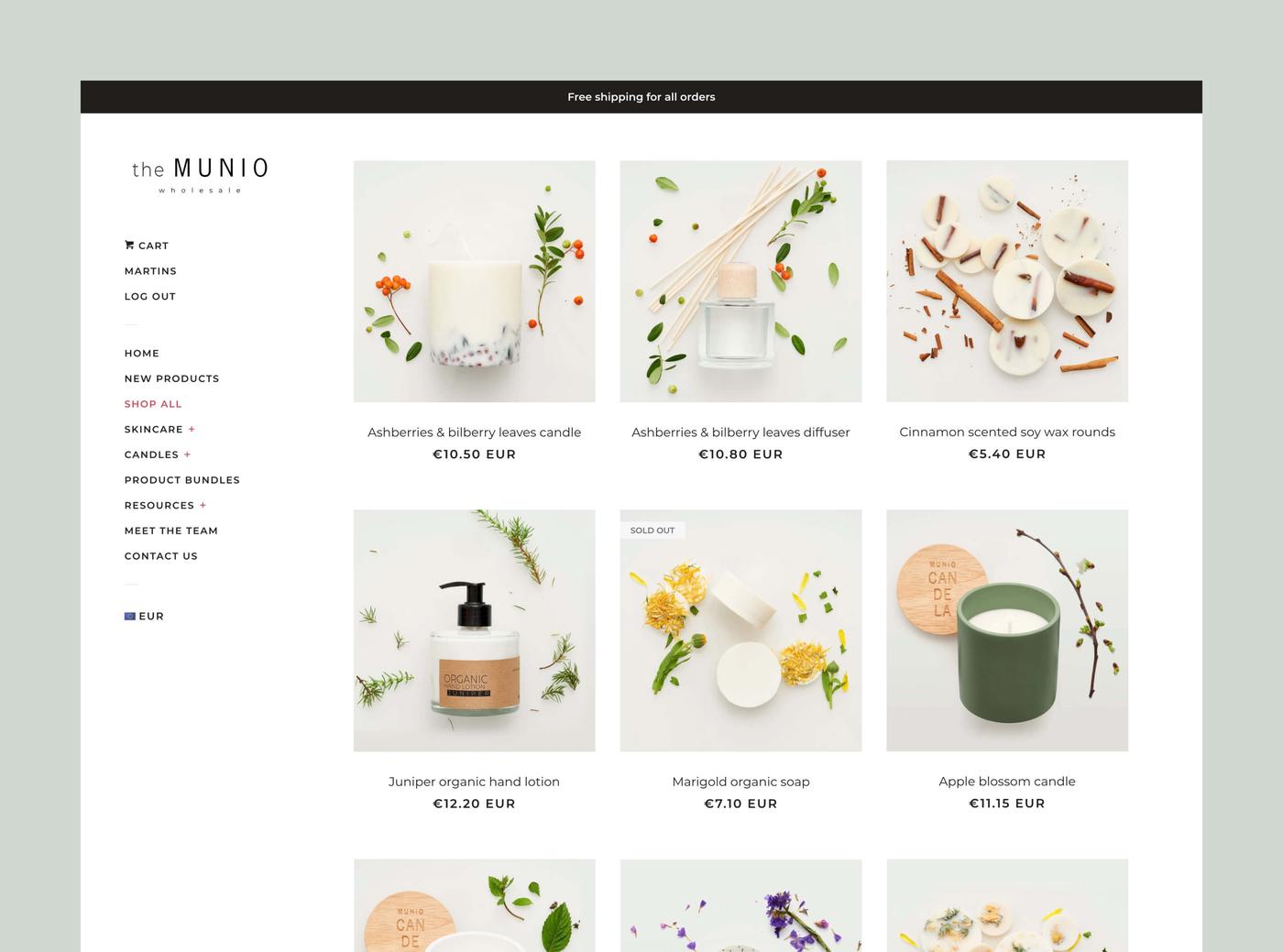 Themunio wholesale products