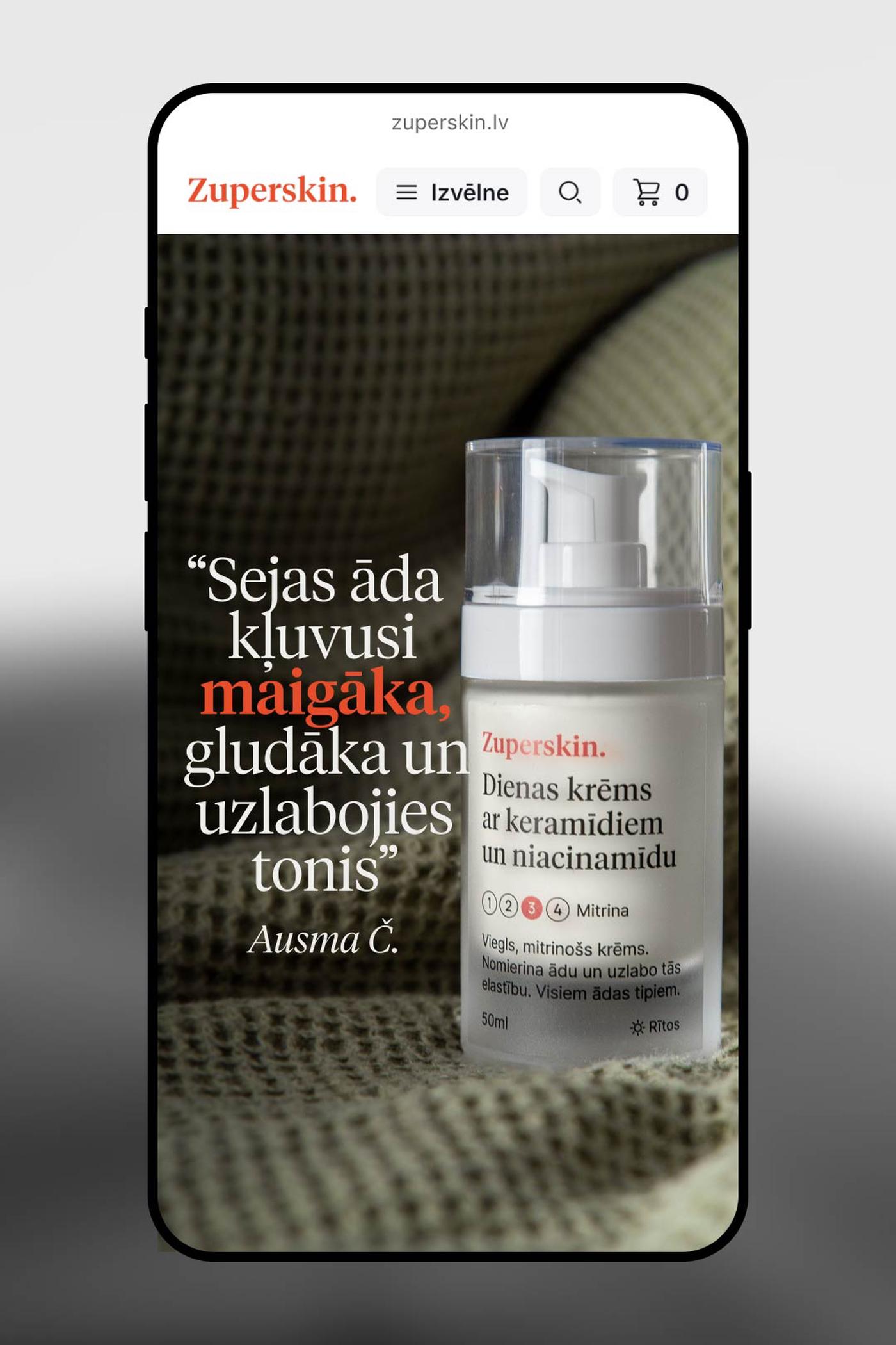 Zuperskin mobile day cream quote